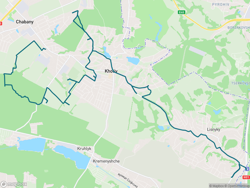 Попередній перегляд маршруту Лісники